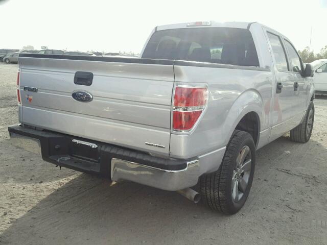 1FTFW1CF7EKE57222 - 2014 FORD F150 SUPER SILVER photo 4