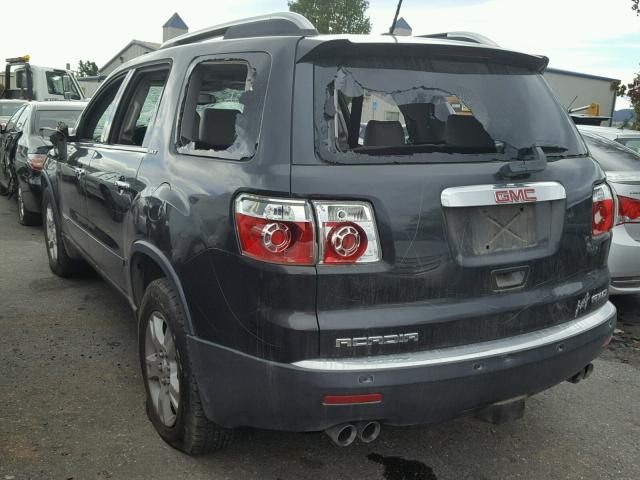 1GKEV33707J129818 - 2007 GMC ACADIA SLT შავი ფოტო 3