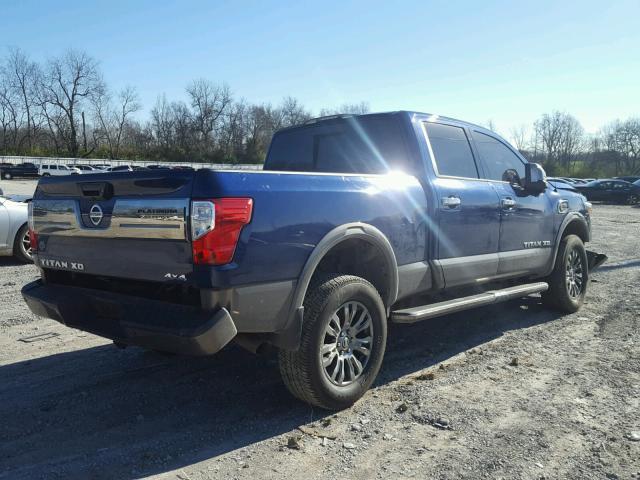 1N6BA1F4XGN503616 - 2016 NISSAN TITAN XD S BLUE photo 4