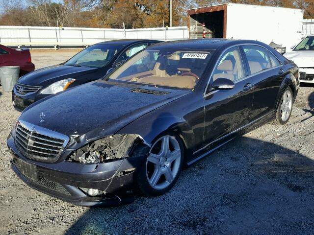 WDDNG86X08A189605 - 2008 MERCEDES-BENZ S 550 4MAT BLACK photo 2