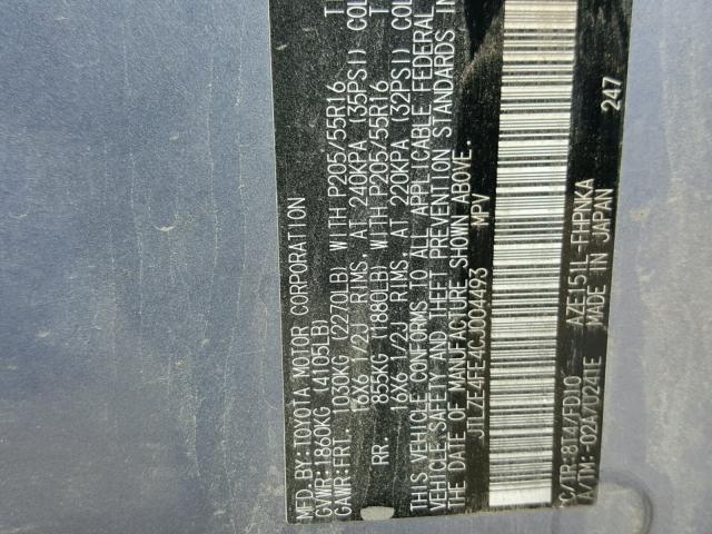 JTLZE4FE4CJ004493 - 2012 TOYOTA SCION XB Boz foto 10