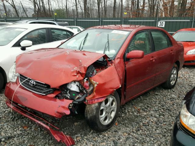 2T1BR30E96C583789 - 2006 TOYOTA COROLLA CE RED photo 2