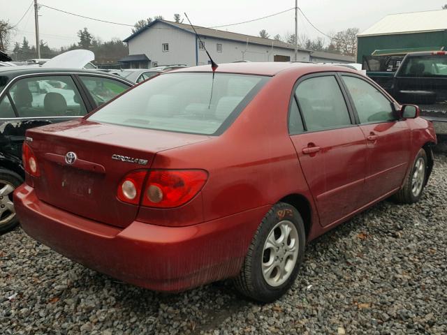 2T1BR30E96C583789 - 2006 TOYOTA COROLLA CE RED photo 4