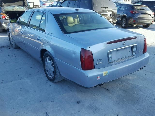 1G6KD54Y44U247940 - 2004 CADILLAC DEVILLE BLUE photo 3