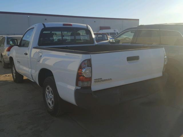 5TENX22N49Z665129 - 2009 TOYOTA TACOMA WHITE photo 3