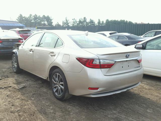 JTHBW1GG6G2107342 - 2016 LEXUS ES 300H GOLD photo 3