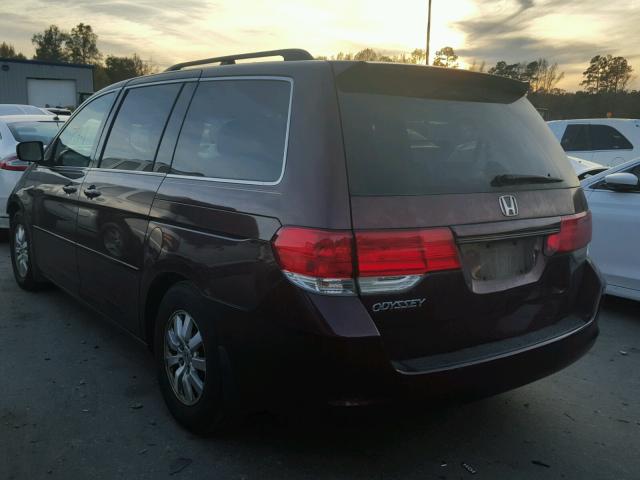 5FNRL38478B046834 - 2008 HONDA ODYSSEY EX BURGUNDY photo 3