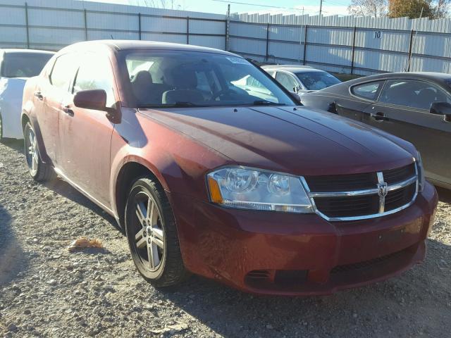 1B3CC1FB6AN191819 - 2010 DODGE AVENGER EX RED photo 1