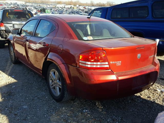 1B3CC1FB6AN191819 - 2010 DODGE AVENGER EX RED photo 3