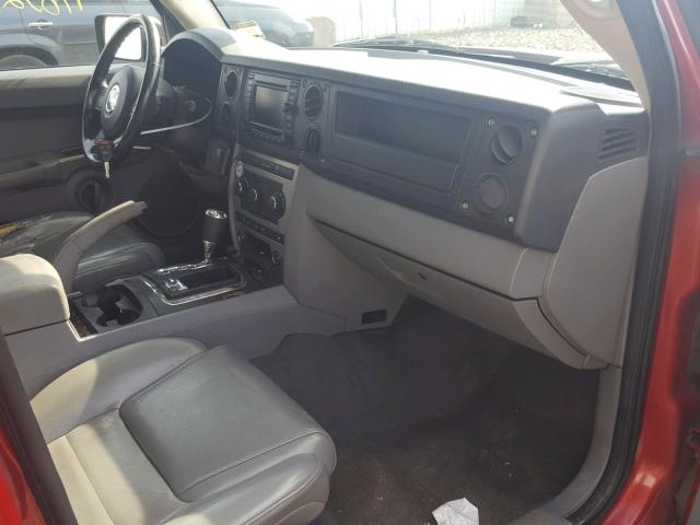 1J8HG48N96C145088 - 2006 JEEP COMMANDER წითელი ფოტო 5