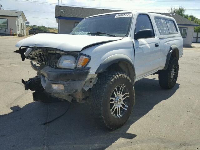 5TEPM62N51Z732043 - 2001 TOYOTA TACOMA WHITE photo 2