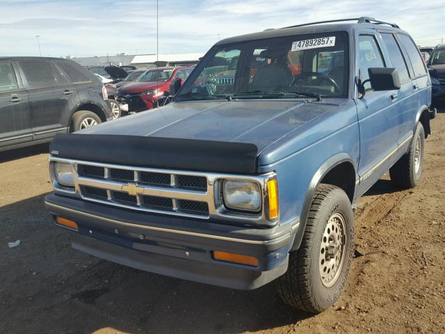 1GNDT13W8R0163594 - 1994 CHEVROLET BLAZER S10 BLUE photo 2