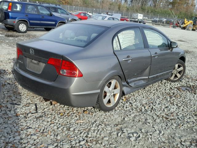 1HGFA16838L022130 - 2008 HONDA CIVIC EX GRAY photo 4