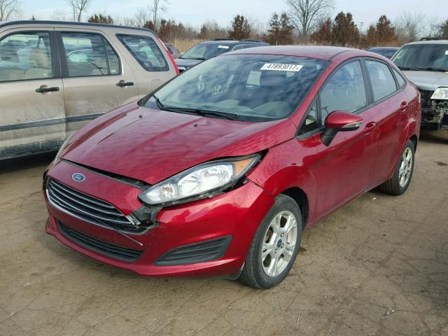 3FADP4BJ8EM186388 - 2014 FORD FIESTA SE RED photo 2