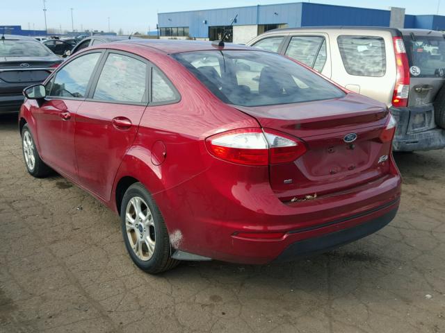 3FADP4BJ8EM186388 - 2014 FORD FIESTA SE RED photo 3