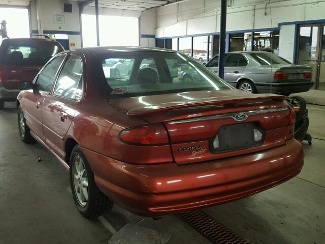 1FAFP66L0XK139687 - 1999 FORD CONTOUR SE RED photo 3