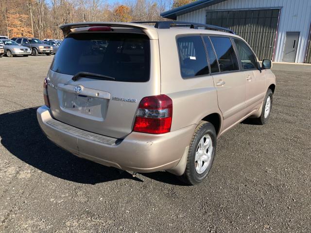 JTEGD21A150122794 - 2005 TOYOTA HIGHLANDER GOLD photo 4