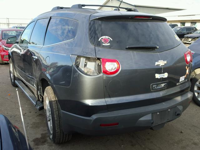 1GNKRGED4CJ368349 - 2012 CHEVROLET TRAVERSE L GRAY photo 3