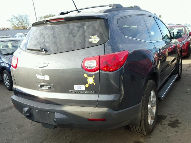 1GNKRGED4CJ368349 - 2012 CHEVROLET TRAVERSE L GRAY photo 4