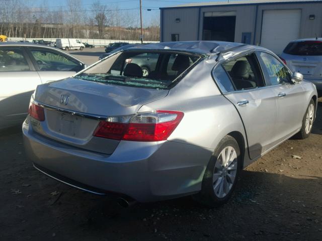 1HGCR2F82DA276399 - 2013 HONDA ACCORD EXL SILVER photo 4