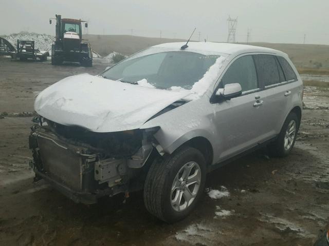 2FMDK3JC0BBA88521 - 2011 FORD EDGE SEL SILVER photo 2