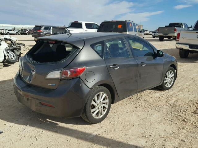 JM1BL1L87C1596570 - 2012 MAZDA 3 I GRAY photo 4