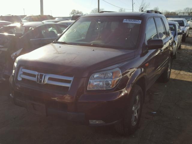 5FNYF18517B029834 - 2007 HONDA PILOT EXL SILVER photo 2