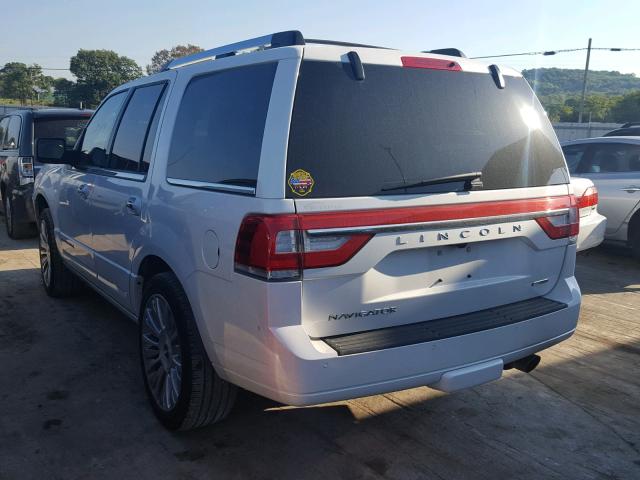 5LMJJ2HT5FEJ06167 - 2015 LINCOLN NAVIGATOR Biały zdjęcie 3