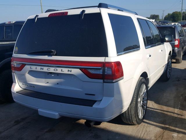 5LMJJ2HT5FEJ06167 - 2015 LINCOLN NAVIGATOR Biały zdjęcie 4