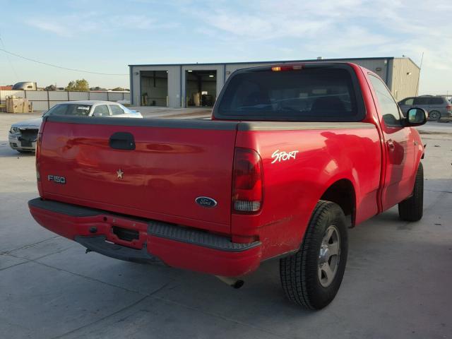 1FTRF17202NB88351 - 2002 FORD F150 RED photo 4