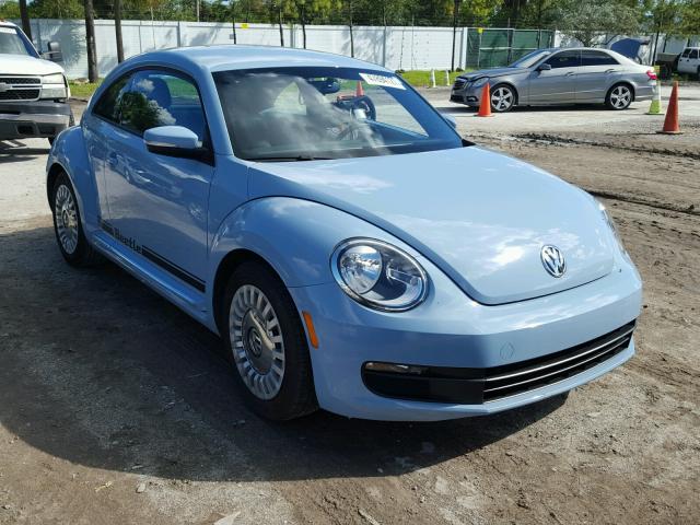 3VWJP7AT3DM660406 - 2013 VOLKSWAGEN BEETLE BLUE photo 1