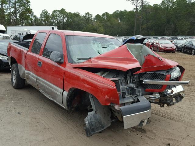 2GCEK19T331119687 - 2003 CHEVROLET SILVERADO RED photo 1