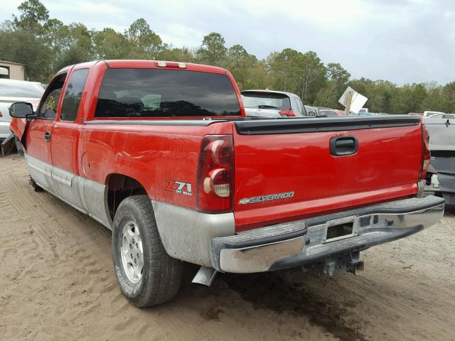 2GCEK19T331119687 - 2003 CHEVROLET SILVERADO RED photo 3