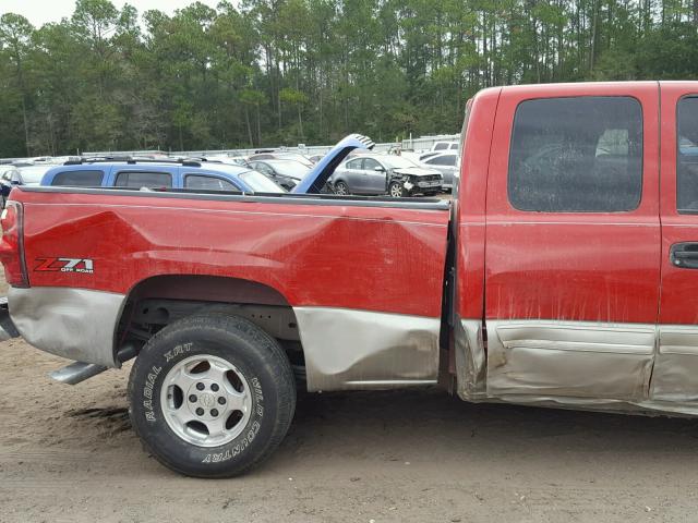 2GCEK19T331119687 - 2003 CHEVROLET SILVERADO RED photo 9