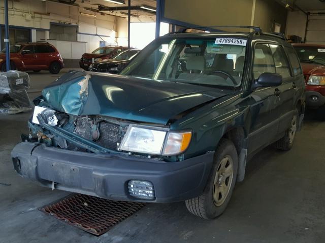 JF1SF6359XH742190 - 1999 SUBARU FORESTER L GREEN photo 2