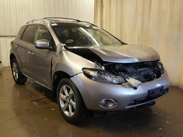 JN8AZ18W29W212468 - 2009 NISSAN MURANO S GRAY photo 1