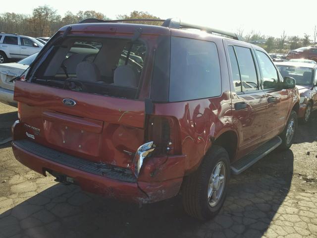 1FMZU73E55UB22733 - 2005 FORD EXPLORER X RED photo 4