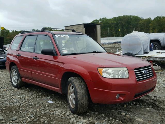 JF1SG63626H710864 - 2006 SUBARU FORESTER 2 RED photo 1