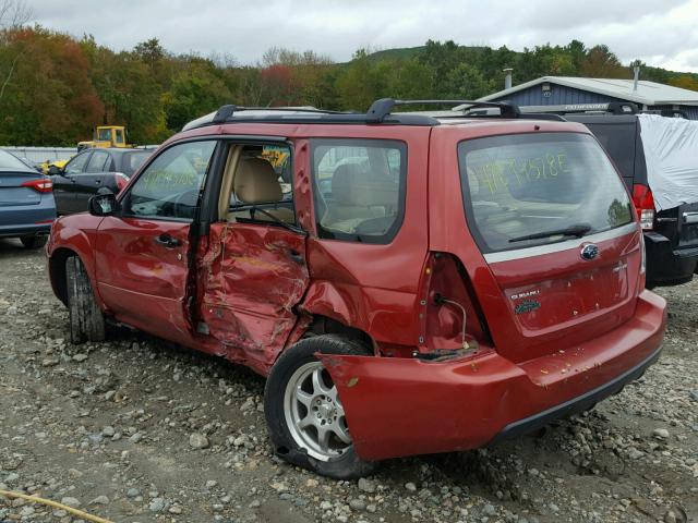 JF1SG63626H710864 - 2006 SUBARU FORESTER 2 RED photo 3