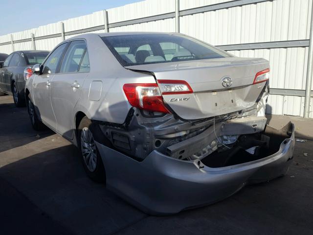 4T1BF1FKXCU045705 - 2012 TOYOTA CAMRY BASE SILVER photo 3