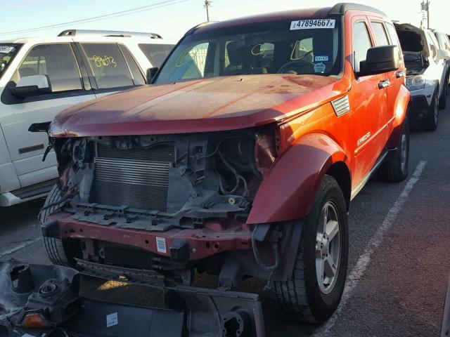 1D8GU58K07W656889 - 2007 DODGE NITRO SLT RED photo 2