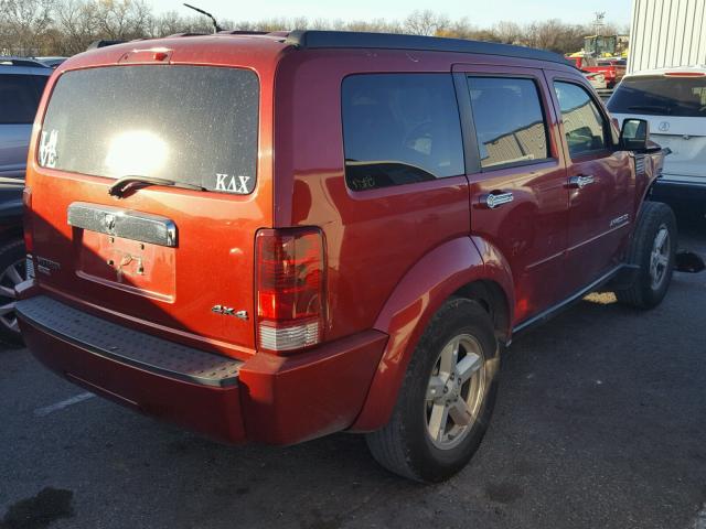 1D8GU58K07W656889 - 2007 DODGE NITRO SLT RED photo 4