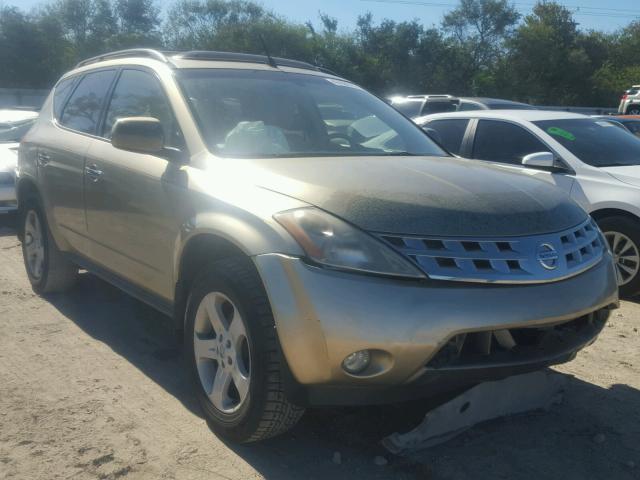 JN8AZ08T75W310471 - 2005 NISSAN MURANO SL GOLD photo 1