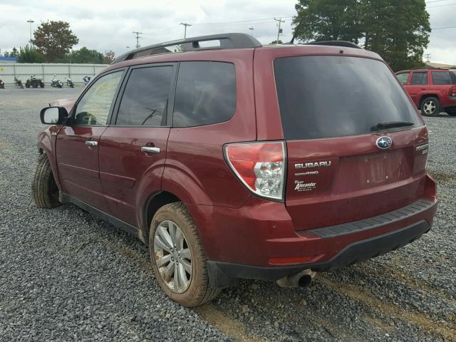 JF2SHAEC5BH753393 - 2011 SUBARU FORESTER L RED photo 3