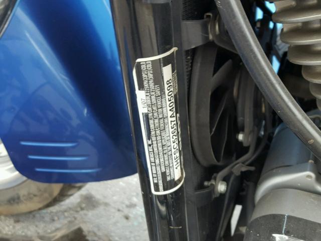 1HFSC52657A405098 - 2007 HONDA VTX1300 R BLUE photo 10