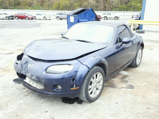 JM1NC25F080146609 - 2008 MAZDA MX-5 MIATA BLUE photo 2