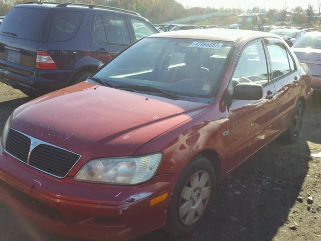 JA3AJ26E53U007750 - 2003 MITSUBISHI LANCER ES RED photo 2