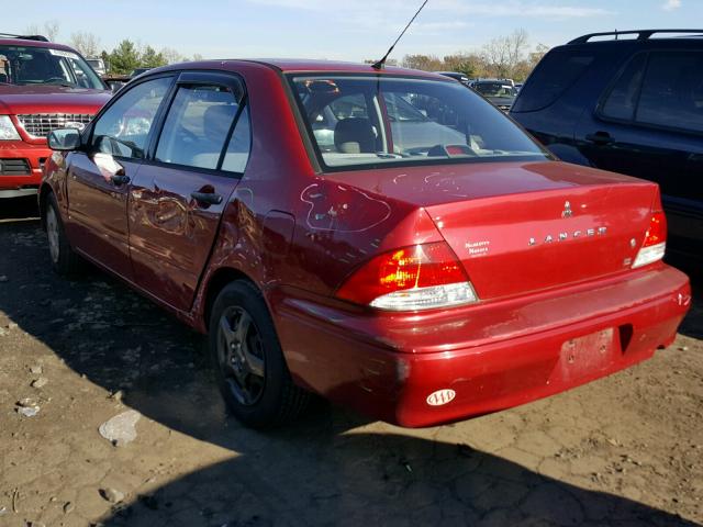 JA3AJ26E53U007750 - 2003 MITSUBISHI LANCER ES RED photo 3