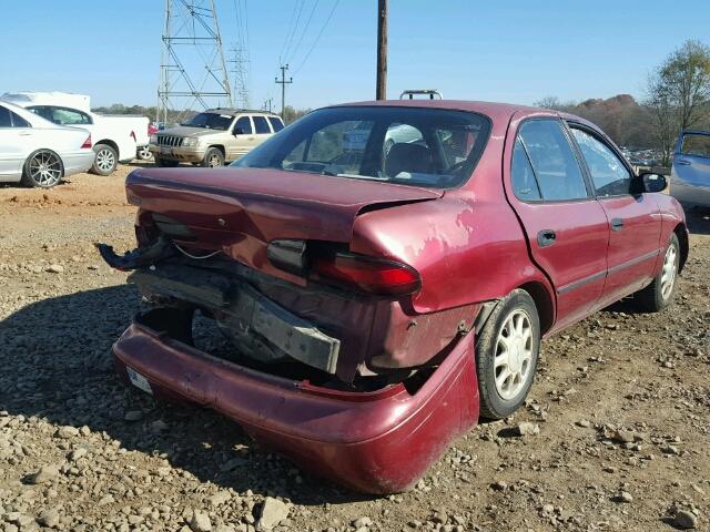 1Y1SK5264SZ012034 - 1995 GEO PRIZM BASE RED photo 4