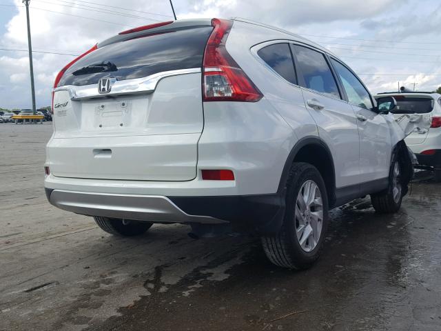 5J6RM3H79FL025477 - 2015 HONDA CR-V EXL WHITE photo 4